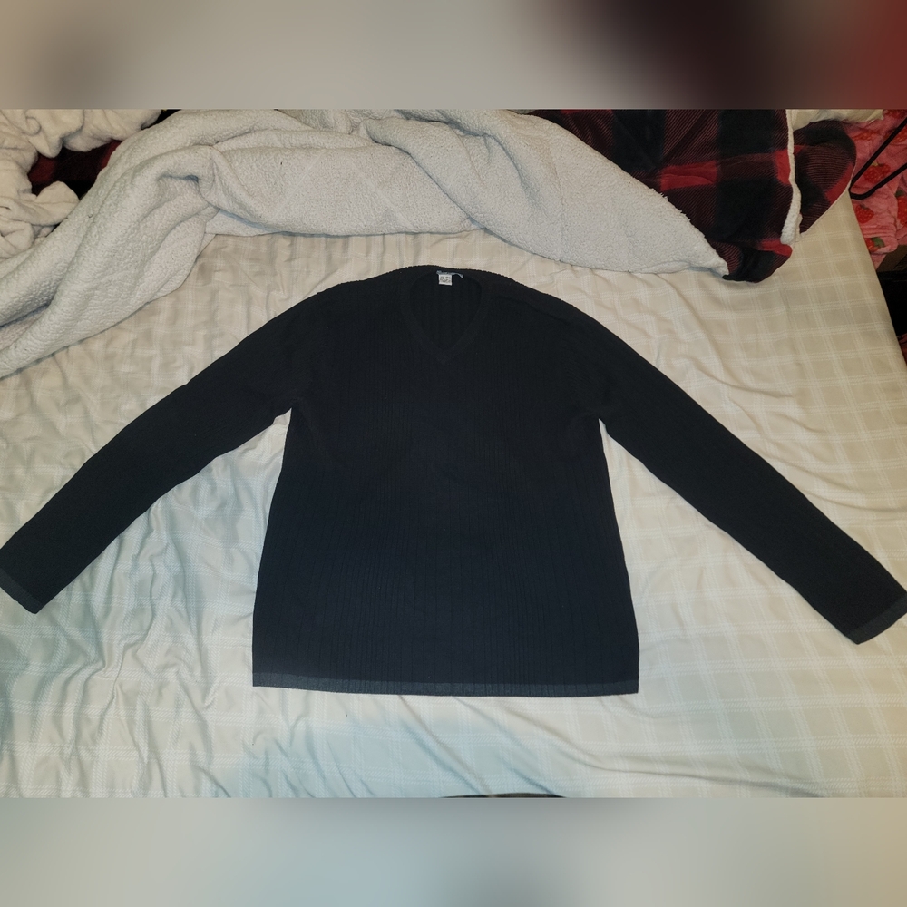 Calvin Klein Black V-Neck Sweater